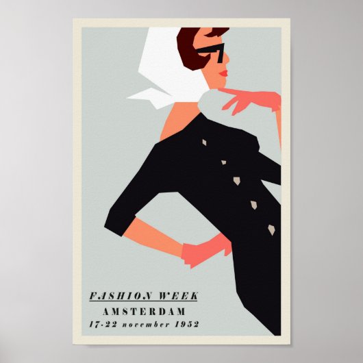 Poster - Fashion Week Amsterdam 1952 (Devant)