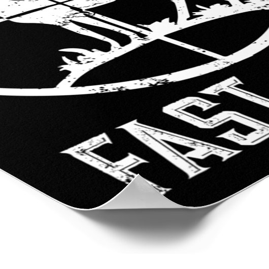 Poster Fast Food Deer Hunter Cadeau Amusant Pour Chasseur (Coin)