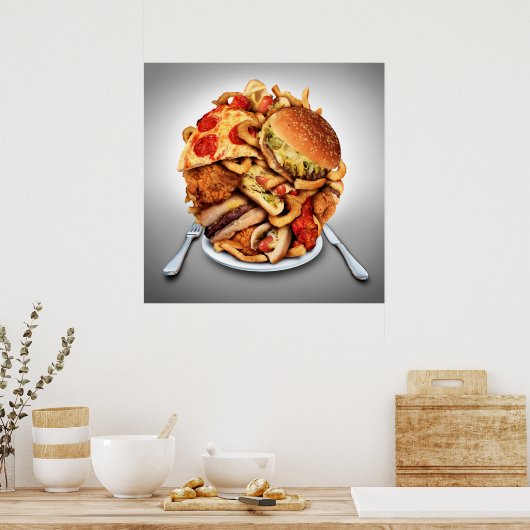 Poster Fast Food - SRF (Cuisine)