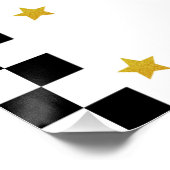 Poster Fast One Girl's First Birthday Invitation Race Car (Coin)