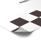 Poster Fast One Race Car 1st Boy's Birthday Party Bienven (Coin)