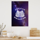 Poster Fat Cat Swagger - Galaxy Edition (Cuisine)