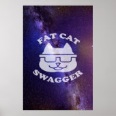 Poster Fat Cat Swagger - Galaxy Edition (Devant)
