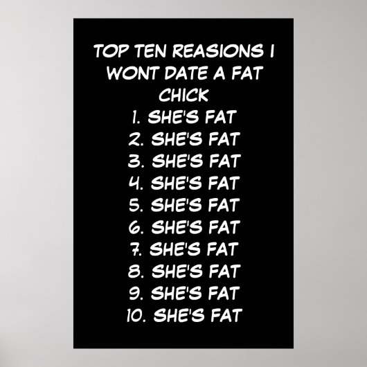 Poster Fat Chicks (Devant)