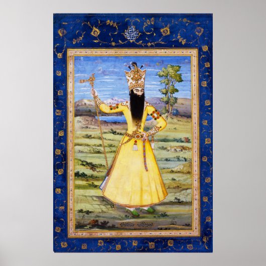 Poster Fath Ali Fatali Shah Qajar King (Devant)
