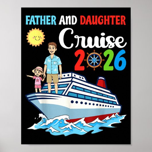 Poster Father &amp; Daughter Cruise 2026 Family Vacation  (Devant)