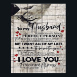 Poster Father Birthday Gift | Letter To My Husband<br><div class="desc">It's a personalized perfect gift for him, your dad, your husband, your boyfriend. It's ideal gifts for all seasons. These products are great for a picnic at the park, snuggling, relaxing on the sofa, wall decoration for home or as a stylish bedspread. Festival gift; Holiday gift St, Mother's Day, Father's...</div>