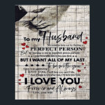 Poster Father Birthday Gift | Letter To My Husband<br><div class="desc">It's a personalized perfect gift for him, your dad, your husband, your boyfriend. It's ideal gifts for all seasons. These products are great for a picnic at the park, snuggling, relaxing on the sofa, wall decoration for home or as a stylish bedspread. Festival gift; Holiday gift St, Mother's Day, Father's...</div>