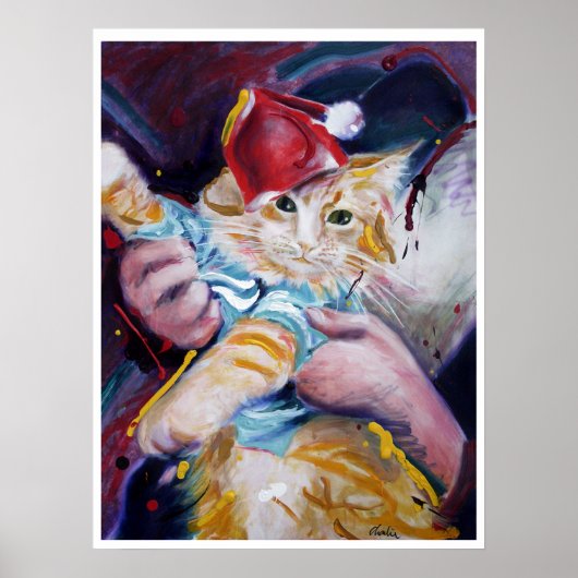 Poster Fatso, Clavier Cat pose pratique (Devant)