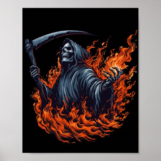 Poster Faucheur en feu (Devant)