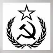 Poster Faucille et marteau, URSS, CCCP, communisme (Devant)