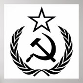 Poster Faucille et marteau, URSS, CCCP, communisme (Devant)