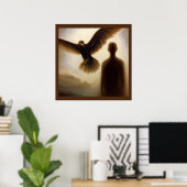 Poster Faucon animal de l'esprit 1 (Bureau à domicile)