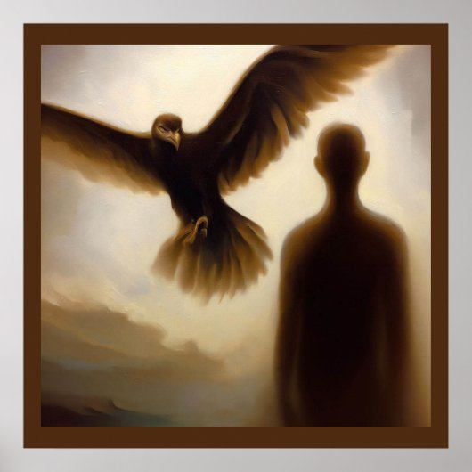 Poster Faucon animal de l'esprit 1 (Devant)