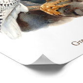 Poster Faucon du Groenland, illustration d'oiseaux (Coin)