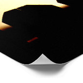 Poster Faucon sur clôture (Coin)