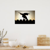 Poster Faucon sur clôture (Cuisine)