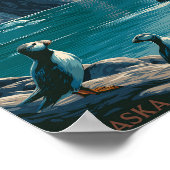 Poster Faune côtière d'Alaska (Coin)