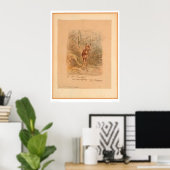 Poster Faune en forêt (0567A) (Bureau à domicile)
