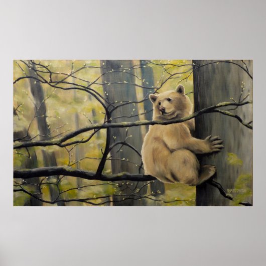 Poster Faune Imprimés Peinture d'ours en mode Kermos au C (Devant)