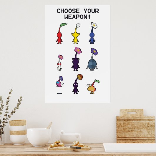 Poster Faune Pikmin (Cuisine)