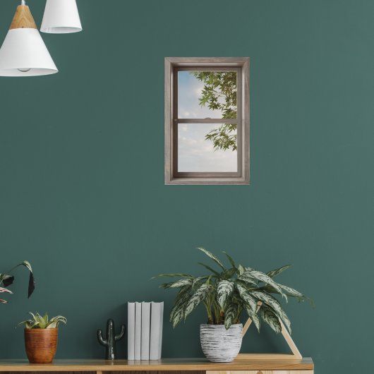 Poster Fausse fenêtre avec décor (Salon 1)