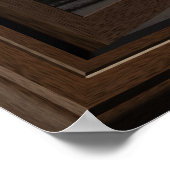 Poster Fausse Fenêtre Scène Coucher de soleil paisible re (Coin)