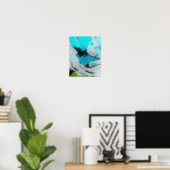 Poster Fausse vue couleur de Polynya (eau libre) (Bureau à domicile)