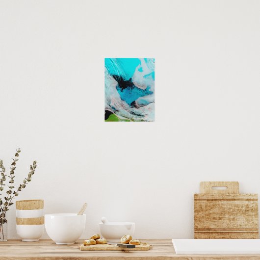 Poster Fausse vue couleur de Polynya (eau libre) (Cuisine)