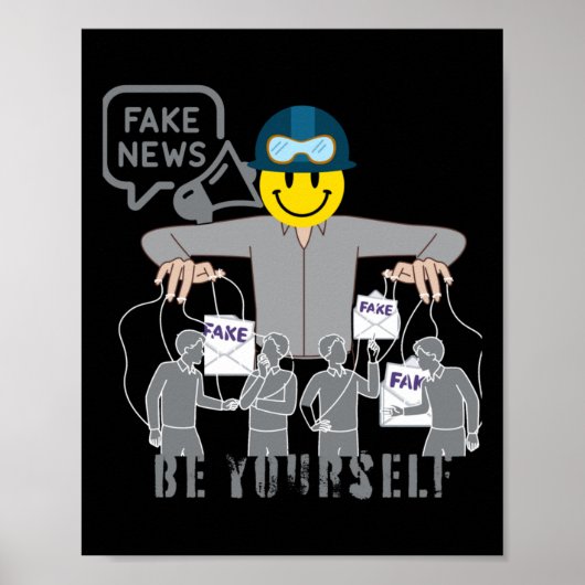 Poster Fausses Fausses Nouvelles Conspirations Illusion D (Devant)
