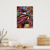 Poster FAUST / Masque mystérieux avec Tricorne et Chouett (Cuisine)