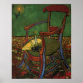 Poster Fauteuil de Paul Gauguin par Vincent van Gogh (Devant)