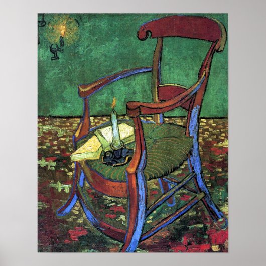 Poster Fauteuil de Paul Gauguin par Vincent van Gogh 1888 (Devant)