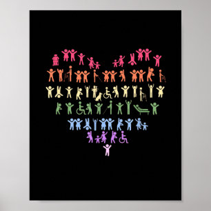 Poster fauteuil roulant, quadriplégique, paraplégique, Ha