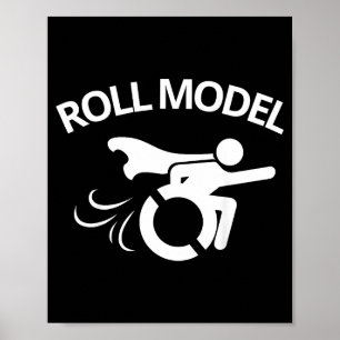 Poster Fauteuil roulant sarcastique handicapé drôle