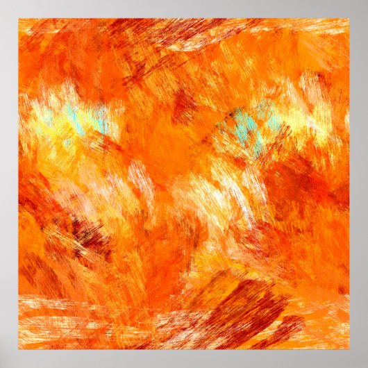 Poster Faux brosse numérique texture transparente. Colorf (Devant)