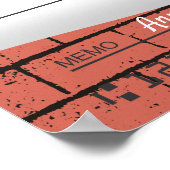 Poster Faux chèque caritatif géant flocon de Noël (Coin)