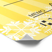 Poster Faux chèque de charité géant Faux Feux de neige de (Coin)