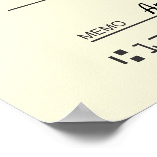 Poster Faux chèque de charité géant stars de Noël (Coin)