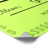 Poster Faux contrôle de loterie énorme (Coin)