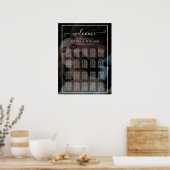 Poster Faux Effet Superposition Mariage photo Cartes de s (Cuisine)