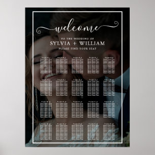 Poster Faux Effet Superposition Mariage photo Cartes de s