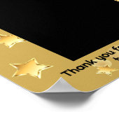 Poster Faux employé doré brillant du mois photo (Coin)