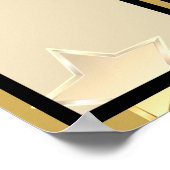 Poster Faux employé doré brillant du mois photo (Coin)