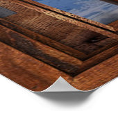 Poster Faux Faux Fenêtre de Chute de Neige fraîche Illusi (Coin)