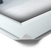 Poster Faux Faux Fenêtre Illusion - Scène De Neige Fraîch (Coin)