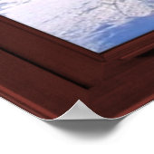 Poster Faux Faux Fenêtre Illusion - Scène De Neige Fraîch (Coin)