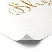 Poster Faux Gold & Pink Nursery Art Boho Calligraphy (Coin)