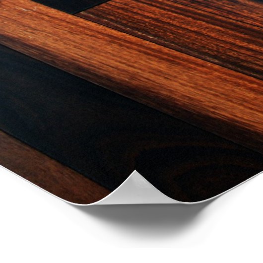 Poster Faux Parterres En Bois (Coin)