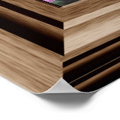 Poster Faux Window Jardin Rose paisible (Coin)